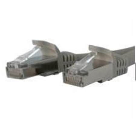 Ezgeneration 10 Ft Gray Shielded Cat6A Patch Cable EZ538190